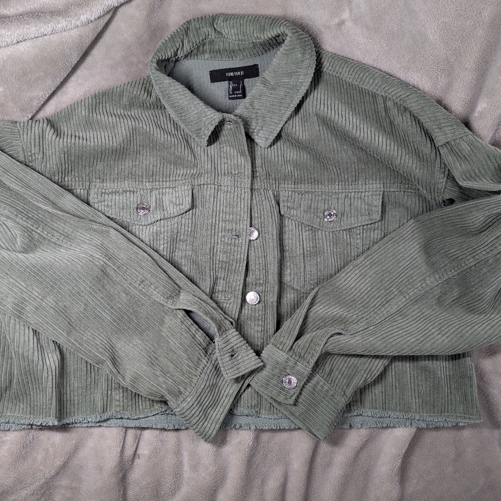 Women's Cropped Corduroy Jacket